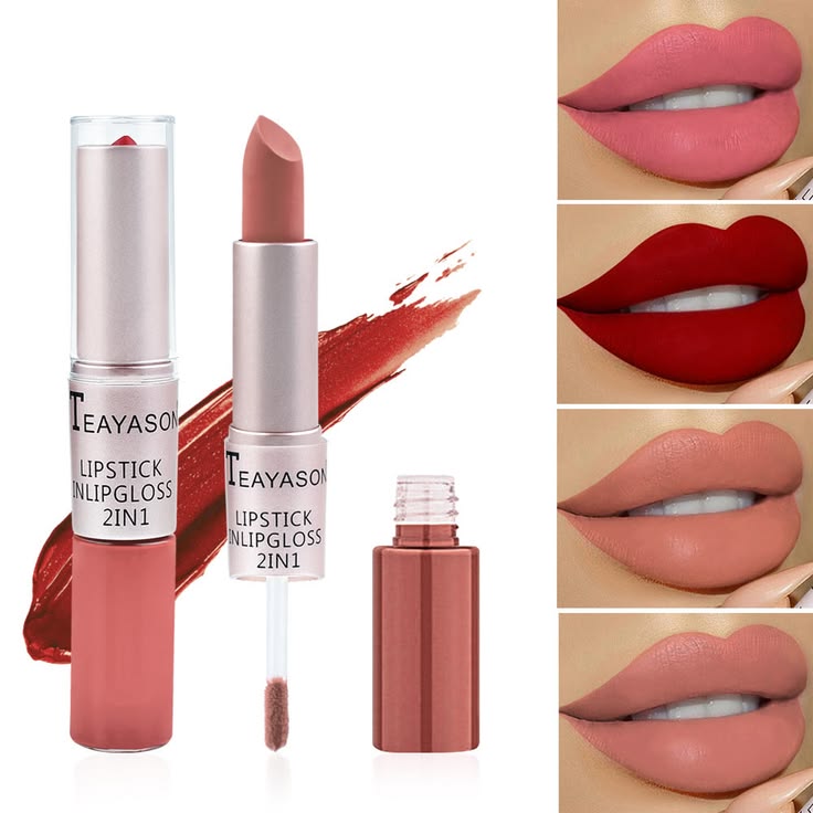 2-in-1 Lip Stick And Lip Gloss