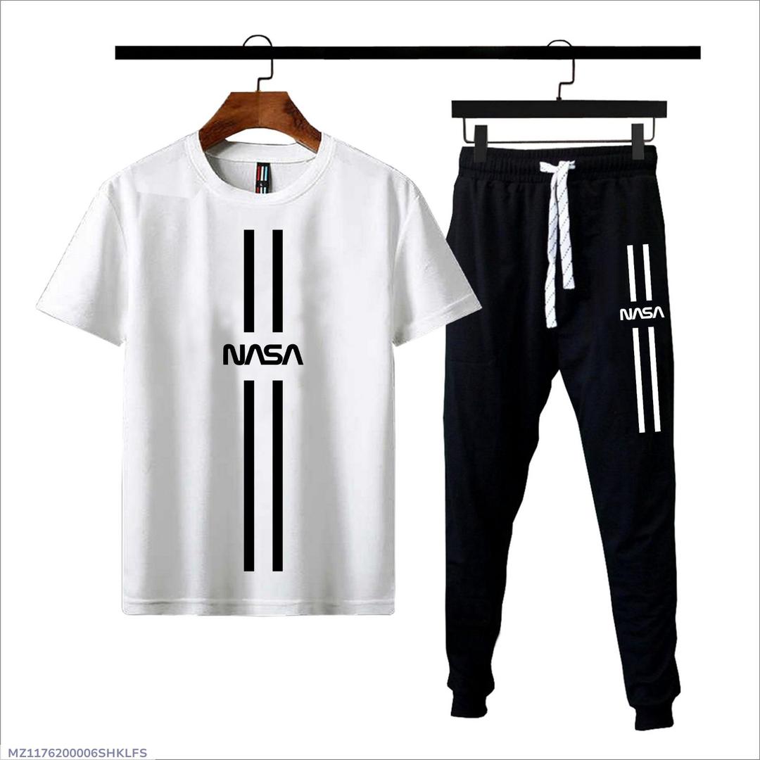 Men’s NASA Graphic White T-Shirt – 2PCS Premium (M–XL)