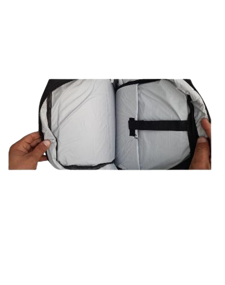 Black 15.6” Laptop Backpack – Water Resistant Travel Backpack with Multiple Zip Compartments