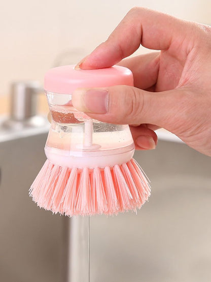 Soap Dispensing Dish Cleaning Brush – Easy & Mess-Free Kitchen Cleaning