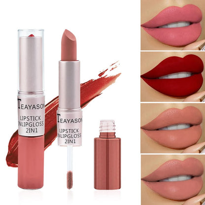 2-in-1 Lip Stick And Lip Gloss