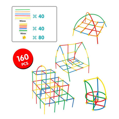 Super Bamboo Sticks, Building Block Sticks For Kids - Toynix