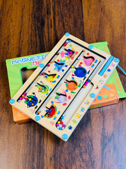 Wooden Magnetic Color Classification Maze