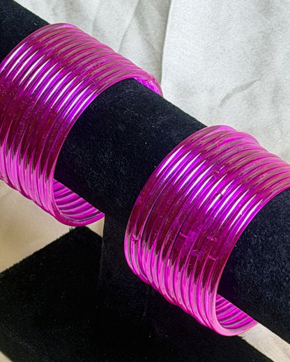Jelly Bangles (Hot Pink)
