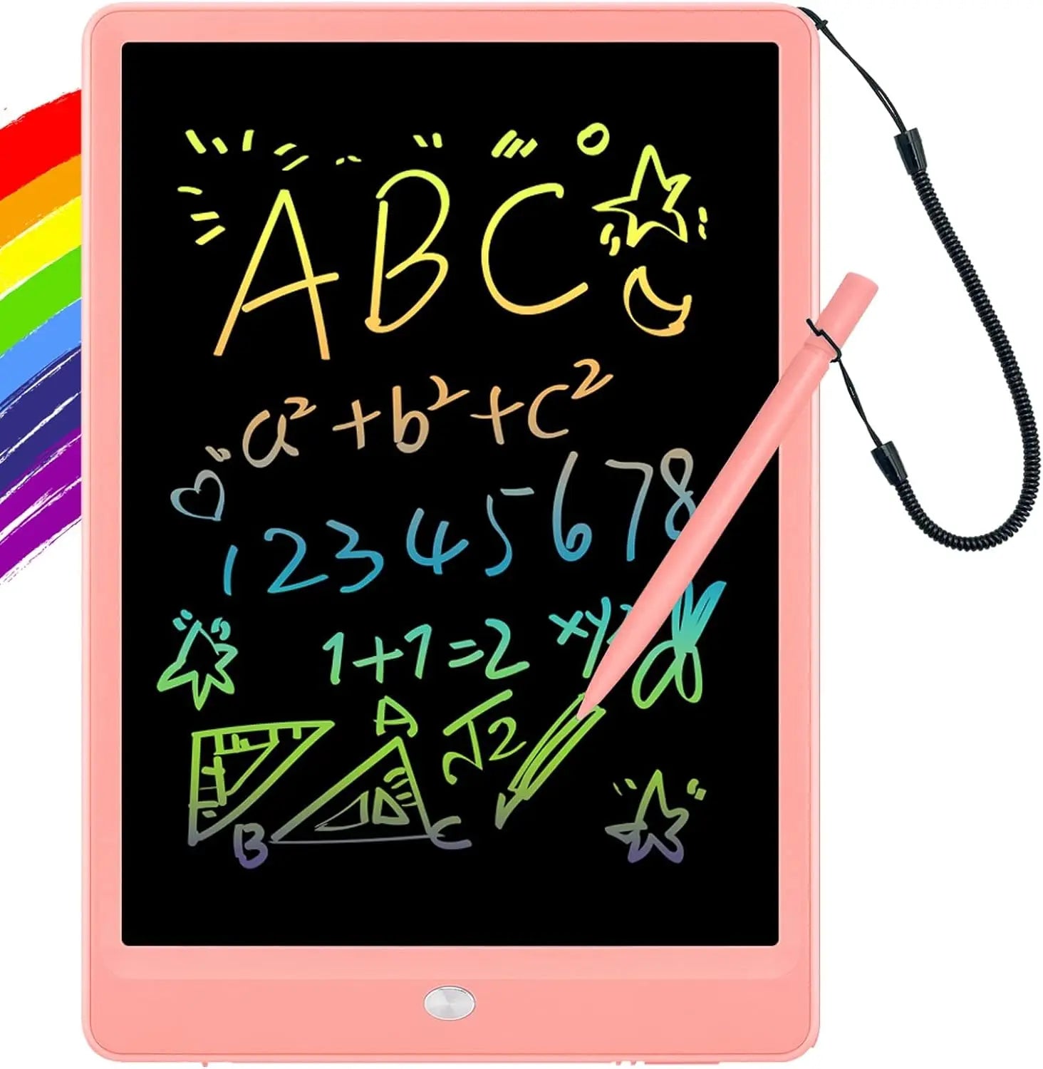 LCD Multicolor Screen Writing Tablet Erasable Writing Board - Toynix