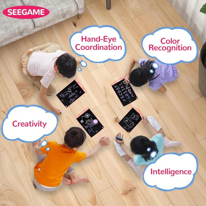 LCD Multicolor Screen Writing Tablet Erasable Writing Board - Toynix