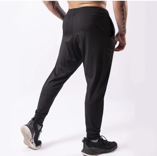 Men’s Urban Flex Black Cotton Tracksuit – Printed 2PCS (M–XL)