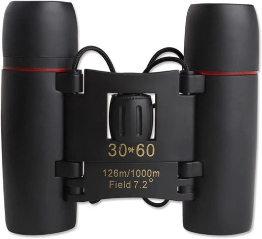 30x60 Folding Binoculars Black & Red