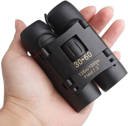 30x60 Folding Binoculars Black & Red