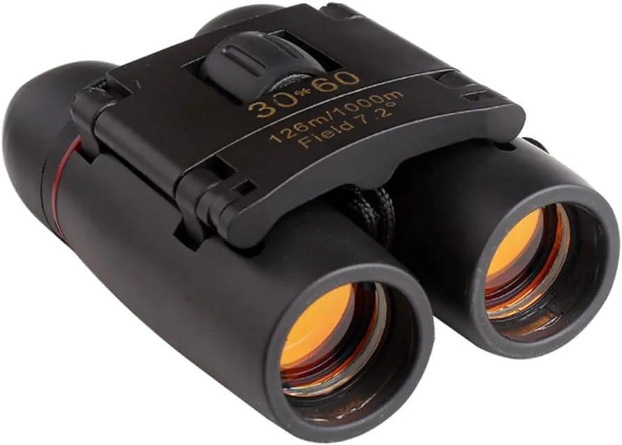 30x60 Folding Binoculars Black & Red