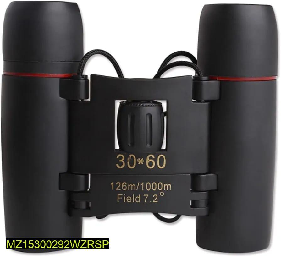 30x60 Folding Binoculars Black & Red