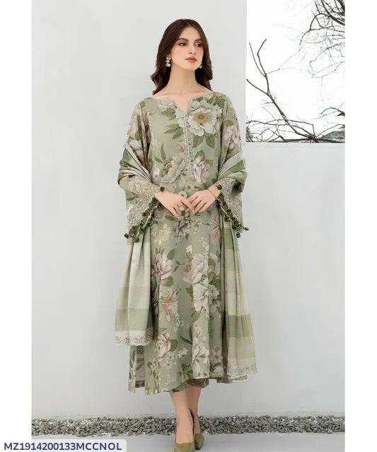 MIX DIGITAL PRINT 3Pcs Unstitched Digital Print Suit