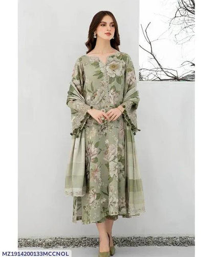MIX DIGITAL PRINT 3Pcs Unstitched Digital Print Suit