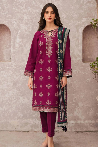 MOST HIT ARTICLES 3 Pcs Women's Unstitched Embroidered Suit