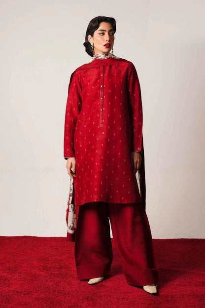 MIX DESIGNS 3 Pcs Unstitched Embroidered Suit