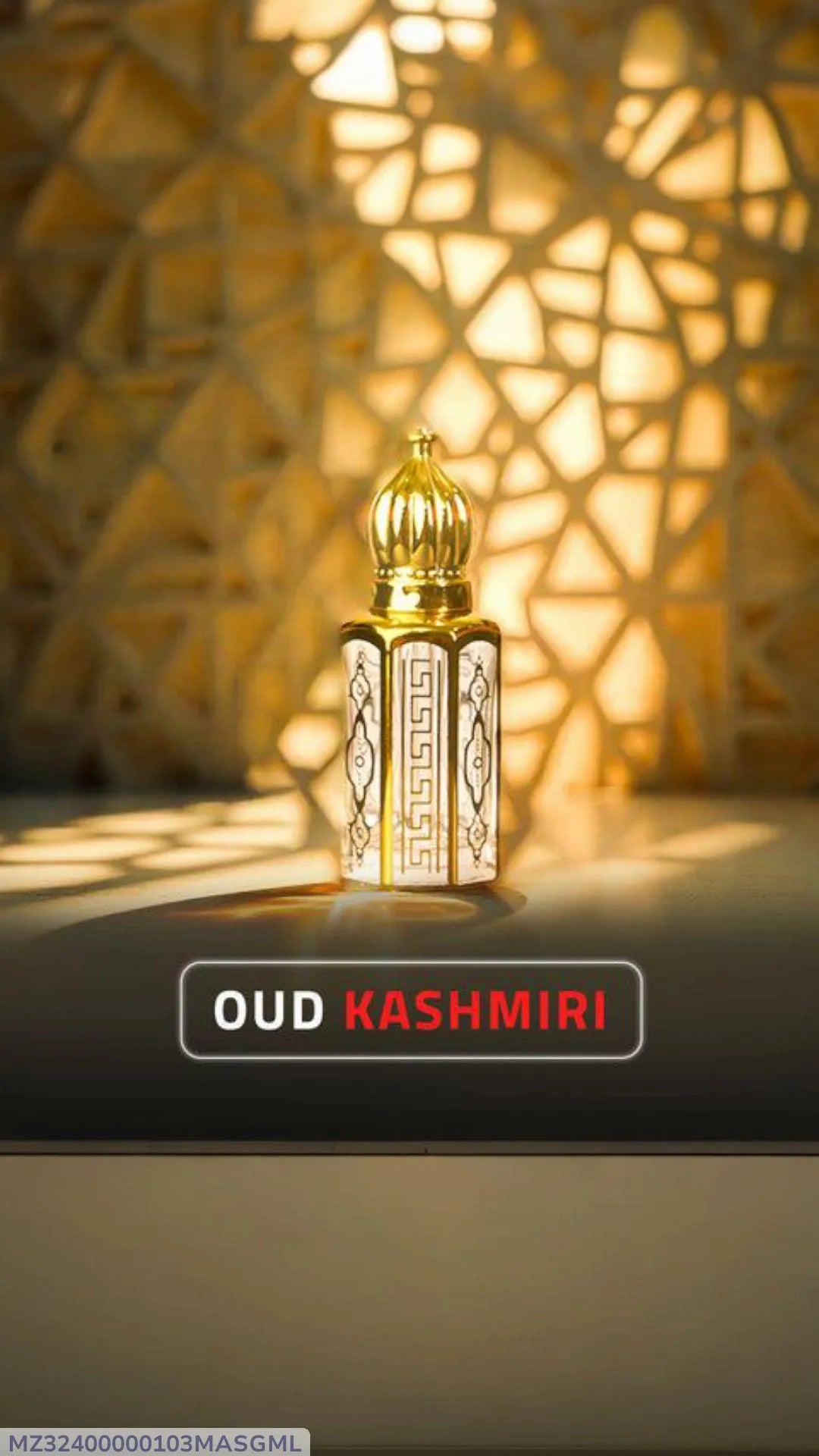 Oud Kashmiri Attar 3ml Unisex Golden Oil | MakeMeBuy