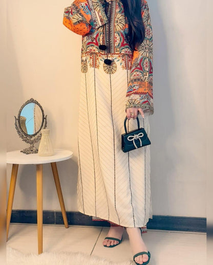 Vibrant Digital Print 2-Piece Cotton Set for Women