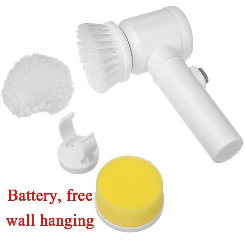 Electric Spin Scrubber White Multi-Purpose Cleaning Brush