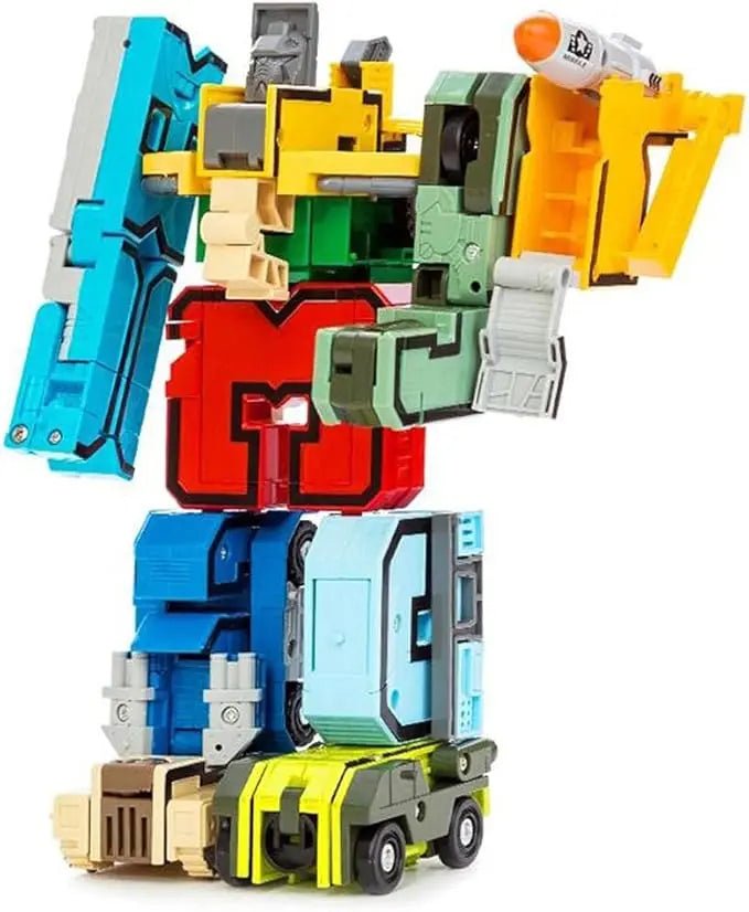 Transformer Robot With Number Figures 8 Pieces - Toynix
