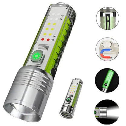 Multifunctional Zoom Flashlight With Currency Checker