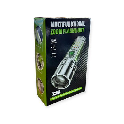 Multifunctional Zoom Flashlight With Currency Checker